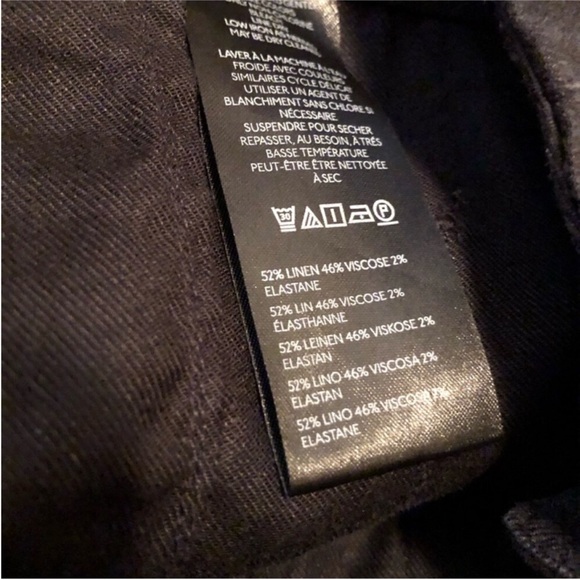 Anthropologie Maeve Colette Wide Leg Pant Linen Blend - Picture 7 of 7